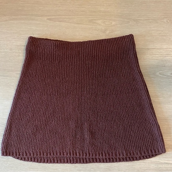 Free People Brown Mini Skirt - Picture 1 of 4